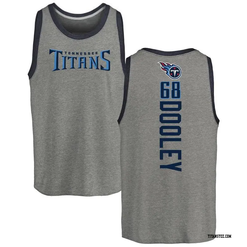 Men's Tennessee Titans ＃68 Brian Dooley Ash Backer Tank Top