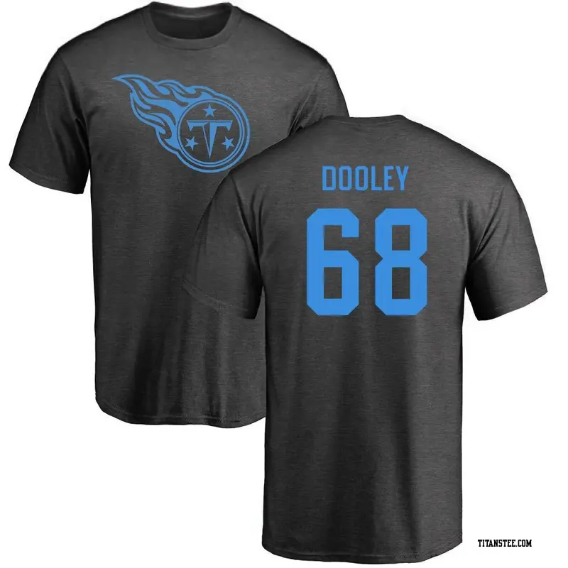 Men's Tennessee Titans ＃68 Brian Dooley Ash One Color T-Shirt