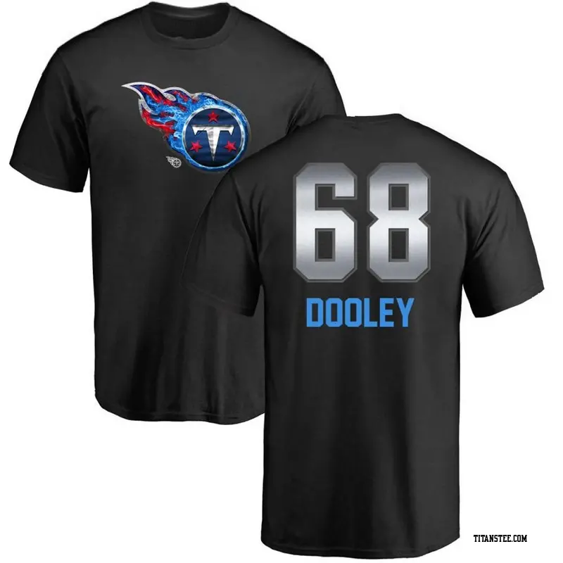 Men's Tennessee Titans ＃68 Brian Dooley Black Midnight Mascot T-Shirt