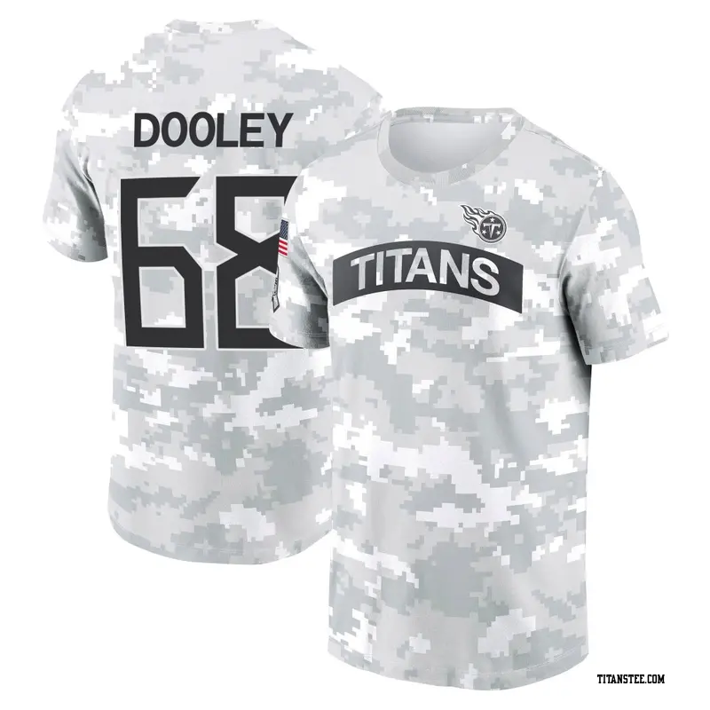 Men's Tennessee Titans ＃68 Brian Dooley Camo Arctic 2024 Salute to Service Performance T-Shirt