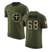 Men's Tennessee Titans ＃68 Brian Dooley Olive Salute to Service T-Shirt