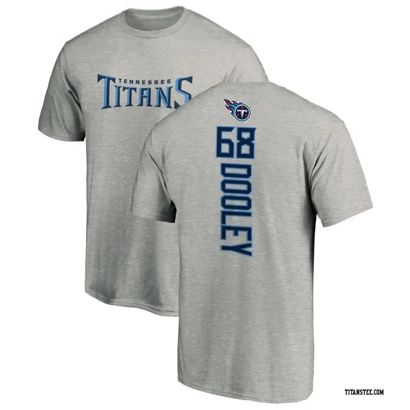 Youth Tennessee Titans ＃68 Brian Dooley Ash Backer T-Shirt